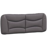 Maison Chic posteljno vzglavje - vzglavna omarica - vzglavna stranica siva 140 cm umetno usnje, (21704022) | Shoptok.si