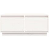  Klubska mizica bela 80x50x35 cm trdna borovina, (20715508) | Shoptok.si