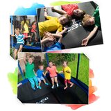 Neo-Sport vrtni trampolin 312 cm (10 ft) s unutarnjom mrežom i ljestvama, plavi | shoptok.hr