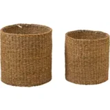 2-delni set pletenih cvetličnih loncev "Brading" - 1 set.