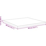 vidaXL Police 4 kom - Staro drvo - 40x40x1.5 cm - Od konstruiranog drveta | shoptok.hr