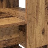 vidaXL miza s shranjevanjem Stari les 113x54x120 cm Inženirski les | Shoptok.si