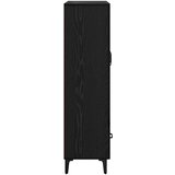  Highboard Crni hrast 70 x 31 x 115 cm Obrađeno drvo i čelik | shoptok.hr