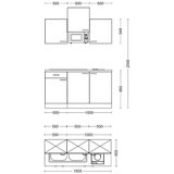 Flex-Well Majhna Kuhinja Nepal Kašmir, Barva Hrasta | Shoptok.si