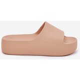 Boto Ladies Slippers On Thick Sole Khaki Oreithano | shoptok.hr