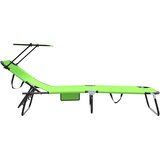  Sklopiva ležaljka za sunčanje 2 pcs Zelena 190 x 57 x 81 cm | shoptok.hr