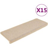  Samoljepljivi otirači za stepenice 15 kom 65x21x4 cm Berber | shoptok.hr