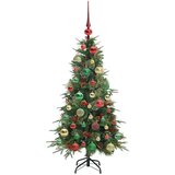  Umjetno božićno drvce s nogom s stalakom Zelena 120 cm PE i PVC | shoptok.hr