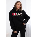 Kesi Black insulated cotton hoodie Cene