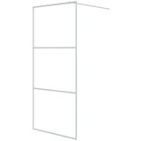Furnova Pregrada za tuš bela 90x195 cm prozorno ESG steklo, (21917960) | Shoptok.si