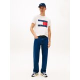 Tommy Jeans Majica temno modra / rdeča / bela / off-bela | Shoptok.si
