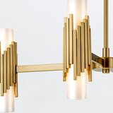 Elstead MARVELE8-AB-OPAL - Luster na štangi MARVELE 8xE14/40W/230V zlatni | Eponuda.com