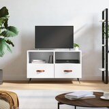 vidaXL TV omarica bela 80x36x50 cm inženirski les Cene