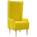  Stolica s visokim naslonom prošivena gumbima Svijetlo žuta | shoptok.hr