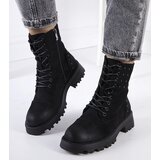 Gemre Black eco-suede ankle boots Polperro | ePonuda.com