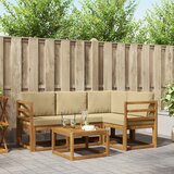  Set vanjskih sofa 5 kom. Prirodna i bež | Eponuda.com