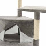  Penjalica za mačke sa stupovima za grebanje 203 cm sivo-bijela | shoptok.hr