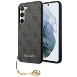 Guess GUHCS24SGF4GGR ovitek za Samsung Galaxy S24 5G - siv z obeskom | Shoptok.si