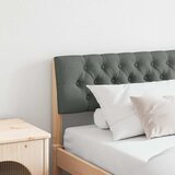vidaXL Tapecirano vzglavje Temno siva 200 cm Masivno borovo les | Shoptok.si