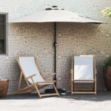 vidaXL Vrtni senčnik Half z aluminijastim drogom Pesek 294 cm | Shoptok.si