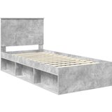  Okvir za krevet s uzglavljem Betonska siva 100 x 200 cm | shoptok.hr