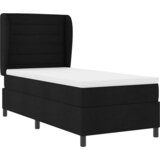  s opruga kutije s madracem Crna 80 x 200 cm tkanina | shoptok.hr