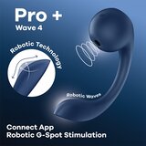 Satisfyer Vibrator Pro+ Wave 4, 23cm, Plavi Cene