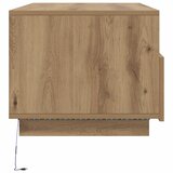  Stolić za kavu s LED svjetlima boja hrasta artisan 90x49x40 cm | shoptok.hr