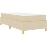  Krevetna konstrukcija Krema 100 x 200 cm tkanina | shoptok.hr