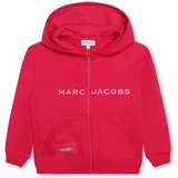 Marc Jacobs Otroški pulover rdeča barva, s kapuco