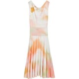 Desigual Ljetna haljina ecru/prljavo bijela / roza / narančasto crvena | shoptok.hr