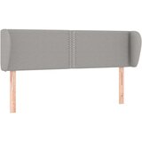  Uzglavlje s ušima svjetlosivo 147x23x78/88 cm od tkanine | shoptok.hr