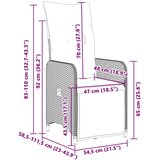  11-dijelni vrtni bistro set od poliratana s jastucima sivi | shoptok.hr