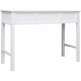 vidaXL Pisalna miza bela 108x45x76 cm trden les pavlovnije | Shoptok.si