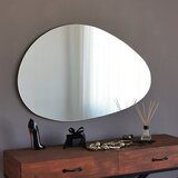 Decortie Ogledala Mirror - Porto Ayna 76x50 cm Črna | Shoptok.si