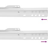  Klizač za ladice 12 pcs Bijelo 400 mm Čelik | shoptok.hr