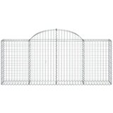 Obokane gabion košare 7 kosov 200x30x80/100 cm cinkano železo | Shoptok.si