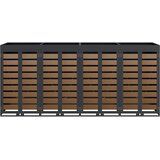  Skladištenje kanti za 4 kante Antracit 340 x 77.5 x 115.5 cm | shoptok.hr