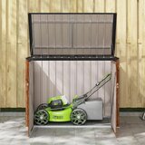 Kutija za spremanje u vrtu Smeđa 151 5 x 82 x 110 5 cm Čelik | shoptok.hr