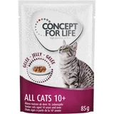 Concept for Life 12 x 85 g po posebni ceni! - All Cats 10+ v želeju