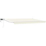 Ručna Ročna zložljiva senčnica z LED lučmi krema 4 × 3 m, (5000204680) | Shoptok.si