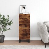 vidaXL Komoda boja dimljenog hrasta 34 5x34x90 cm konstruirano drvo Cijene