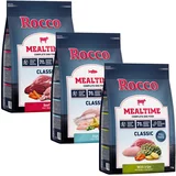 Rocco 3 x 1 kg Mealtime - mešano poskusno pakiranje Miks 2: govedina, vampi, riba