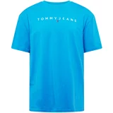 Tommy Jeans Majica mornarsko plava / azur / crvena / bijela