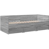  Dnevni krevet s ladicama bez madraca siva boja hrasta 90x200 cm | Eponuda.ba