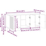 TV ormar Hrast sonoma 99 x 34,5 x 50 cm Konstruirano drvo | shoptok.hr