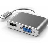 Linkom adapter-konvertor tip C(M) na HDMI(F) + VGA(F), ( 0001298340 ) Cene