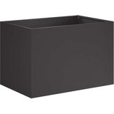  Vrtna saksija Crna 50 x 40 x 40 cm Čelična vrata | shoptok.hr