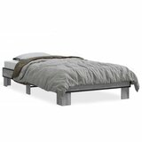 Furnova Posteljni okvir siva sonoma 100x200 cm inž. les in kovina, (21944229) | Shoptok.si