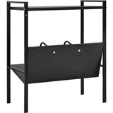 Police za knjige s 2 razine crne 52x28x59 cm konstruirano drvo | shoptok.hr